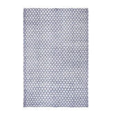 Kék-fehér kültéri szőnyeg 200x300 cm – geometrikus mintázat, Chander kollekció, felülnézet