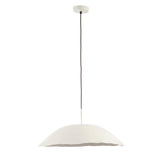 Kortárs stílusú, matt fehér színű, 60,5 cm átmérőjű, design függeszték lámpa