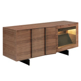 Angel Cerdá kortárs diófa furnéros tálaló LED világítással 180 cm