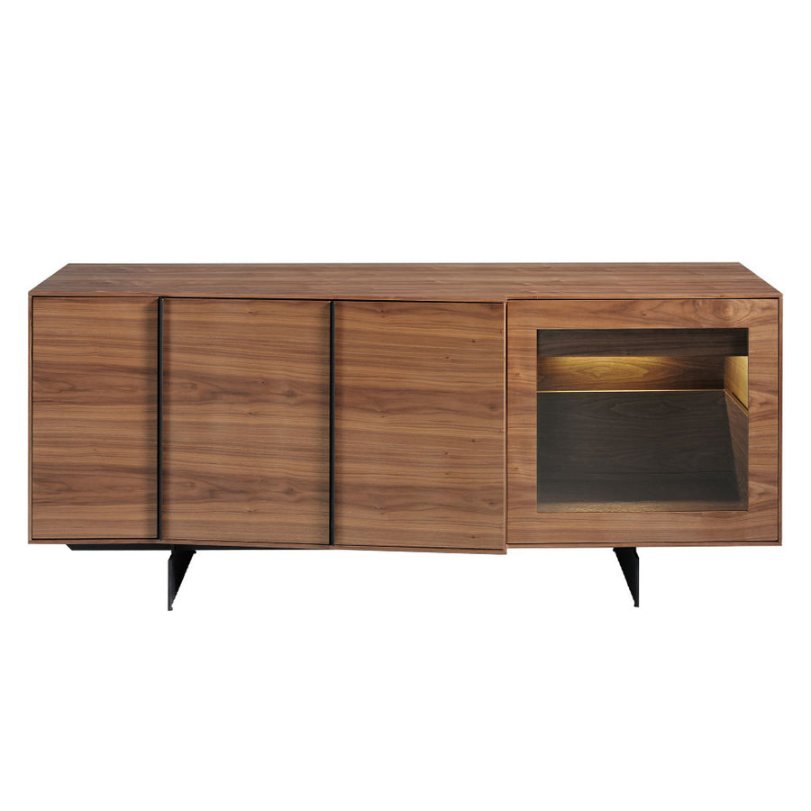 Angel Cerdá modern design tálalószekrény fekete acéllábakkal