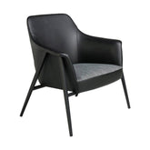 Kortárs stílusú, fekete színű, acél szerkezetű, formatervezett dizájn karosszék.
