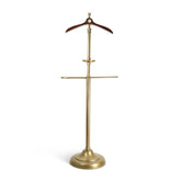 Vintage stílusú, sárgarézből készült, aranyszínű szobainas beépített órával.