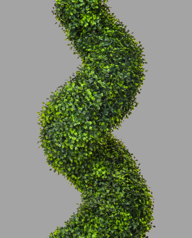 Élethű, UV-álló kialakítású, 150 cm magas, zöld színű buxus bokor műnövény