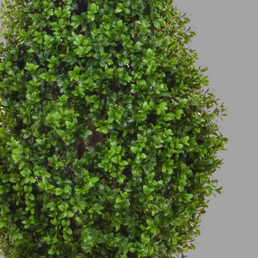 Élethű, UV-álló kialakítású, 60 cm magas, zöld színű buxus bokor műnövény