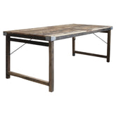 Rusztikus étkezőasztal újrahasznosított fából natúr felülettel