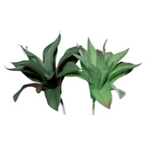 Élethű, zöld színű, betűzős, kis méretű agave műnövény.