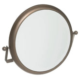 Loft stílusú, antikolt rézszínű, 48 cm széles és 40 cm magas, fém falitükör