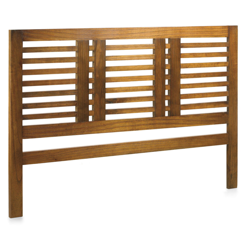 Loft stílusú, tömör mindifából készült, lécezett kivitelezésű, ágyvég.