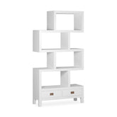 Mindifából készült, modern-vidéki stílusú, kézműves könyvespolc