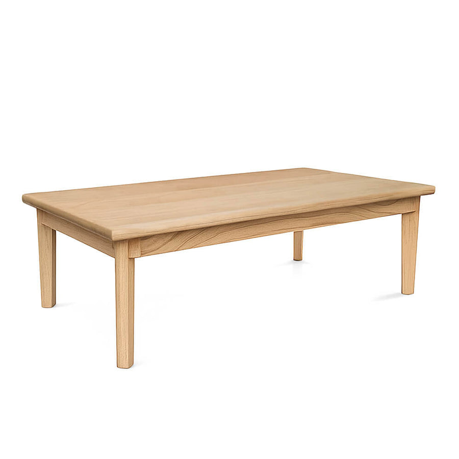 Natúr színű mindifa dohányzóasztal 110x60x45 cm – perspektivikus nézet, Scandi kollekció