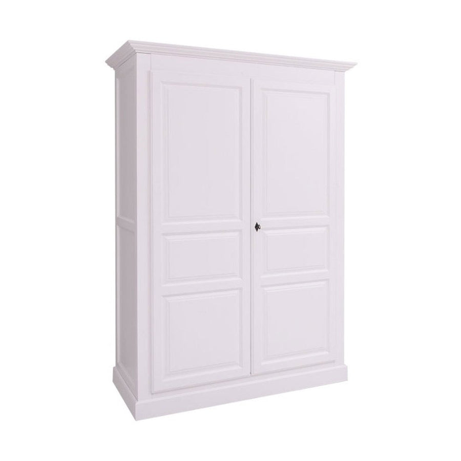 Maison kollekciós fehér fenyő gardróbszekrény két ajtóval, 149 cm széles és 210 cm magas