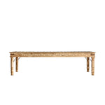 Koloniál stílusú, mangófából készült, antikolt felületű, rusztikus hatású tömörfa asztal