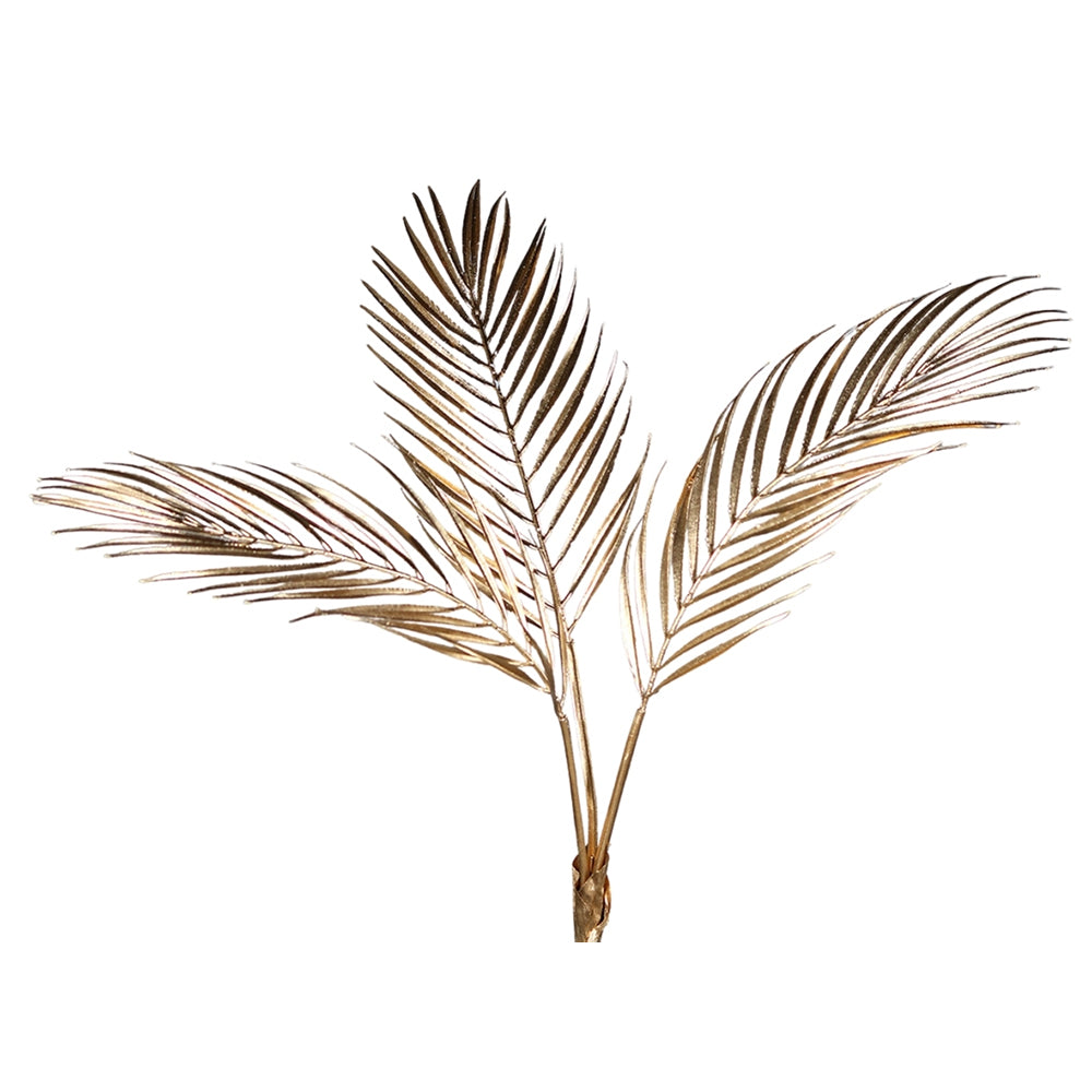 Aranyszínű ARECA mű pálma ág 60 cm-es méretben, három ággal.