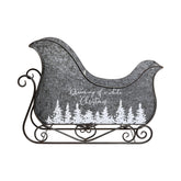 Bádogból készült, dekorációs karácsonyi szán.