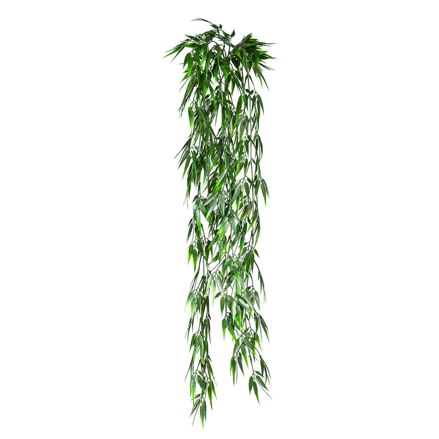 Bamboo zöld mű bambusz csüngő 90 cm hosszúságban, lehajló levelekkel