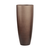 BAQ Gradient kompozit kaspó – Matt Coffee színű, karcsú, hengeres forma, 95 cm magas design kaspó üresen.
