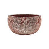 BAQ Lava Bowl Relic Pink kaspó 52 cm – rusztikus felületű, alacsony kerámia kaspó kültérre és beltérre