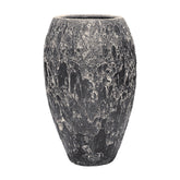 Impozáns, fagyálló kerámia kaspó fekete árnyalatban – BAQ Lava Emperor 95 cm