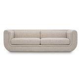 BARROW L bézs design kanapé 232 cm elölnézet Art Deco stílusban