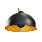 Aranyszínű design függeszték lámpa.