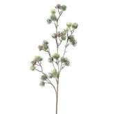 Jeges hatású mű cédrusfenyő ág tobozokkal, 63 cm