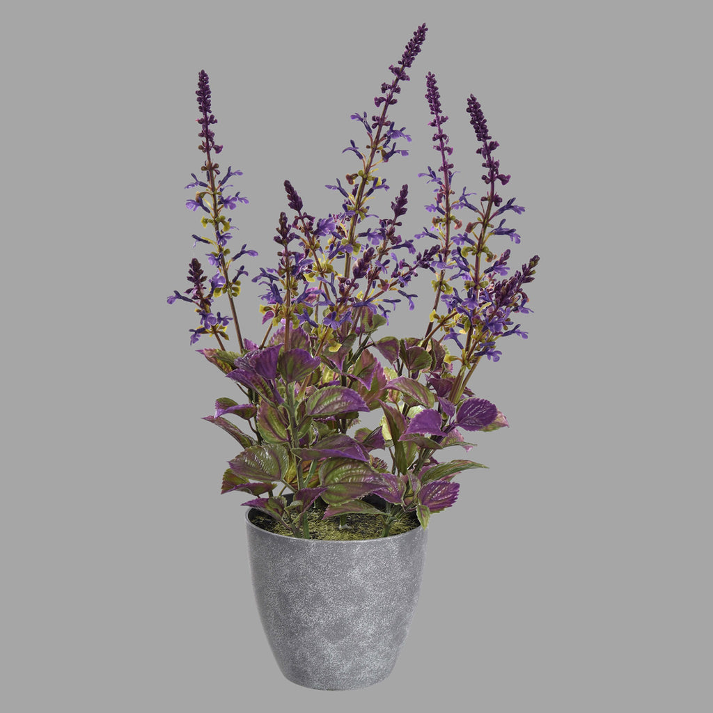 Cserepes mű levendula bokor 50 cm liláskék "Lavender"