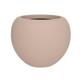 ELEMENTAL STREAM M púderpink kompozit design kaspó 57 cm átmérővel, modern gömb formájú kialakítással