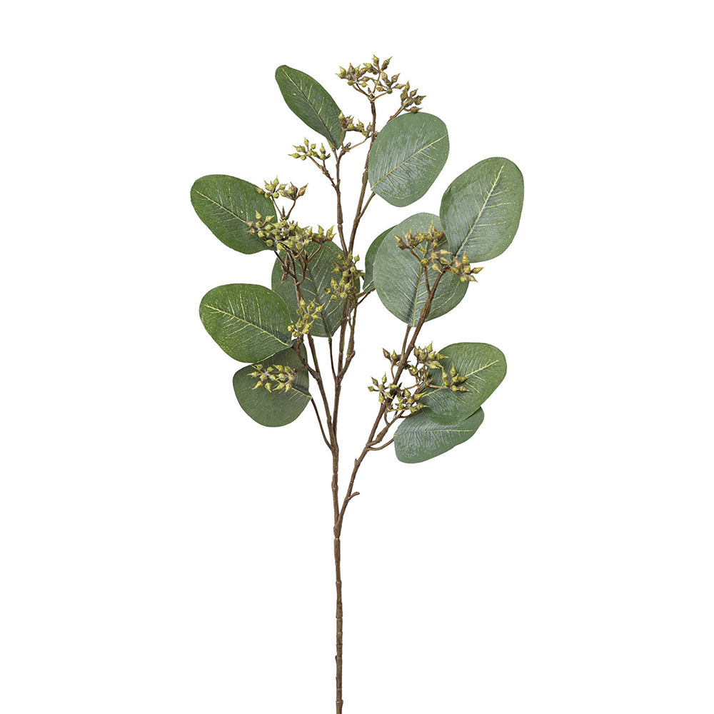 EUCALYPTUS hamvaszöld mű eukaliptusz ág 52 cm