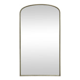 Antik sárgaréz színű falitükör gyöngy díszítésű kerettel