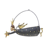 Fémből készült karácsonyi angyal figura.