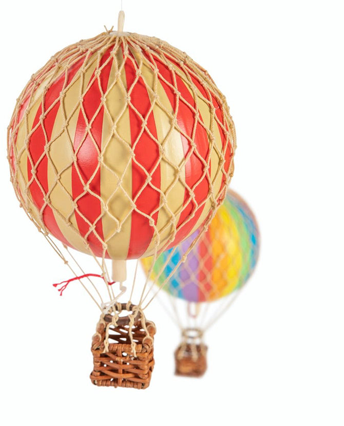 Mozgatható vintage hőlégballon modell szett.