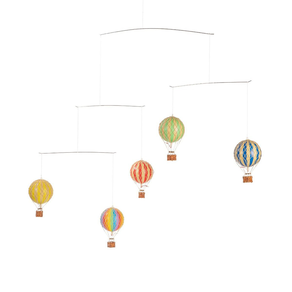 Mozgatható vintage hőlégballon modell szett.