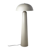 Bézs színű, gomba formájú, fém design állólámpa.