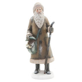 HERITAGE barna vintage Télapó figura 30 cm karácsonyi dekoráció