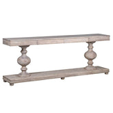 IMPERIAL akácfa konzolasztal 236 cm elölnézetben, koloniál stílusban