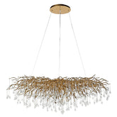 Aranyszínű design faág csillár.