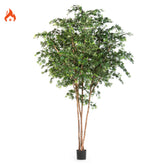 Maple Green tűzálló óriás zöld mű juharfa természetes fatörzsekkel 330 cm