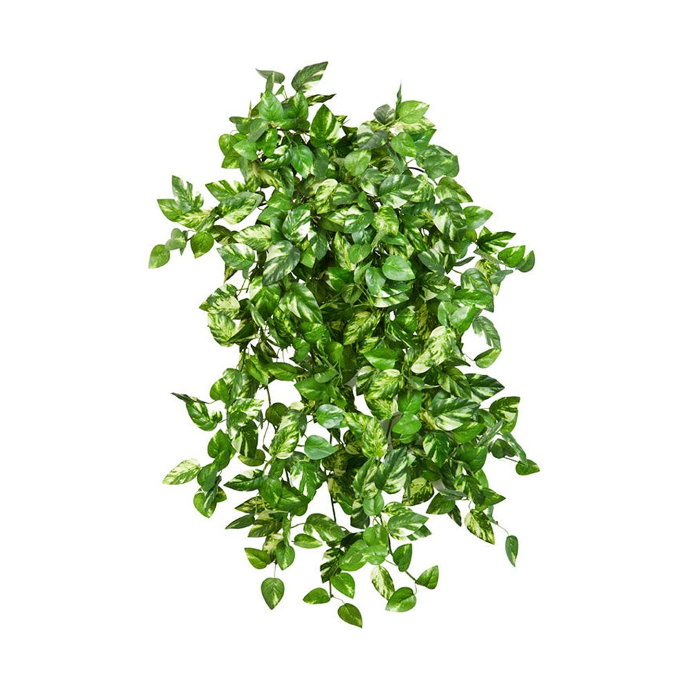 Mini levelekből álló, élethű megjelenésű, mű futóka csüngő.