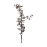 Ezüstös színű levelekkel rendelkező, dekor eukaliptusz ág műnövény.