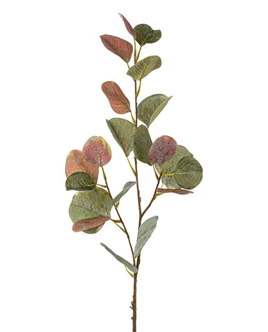 Lilászöld színárnyalatú eukaliptusz ág műnövény.