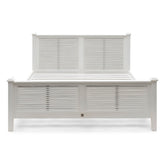 Fehér akácfa franciaágy lamellás fejvéggel New Orleans kollekció