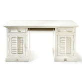 Fehér akácfa íróasztal lamellás ajtókkal New Orleans kollekció