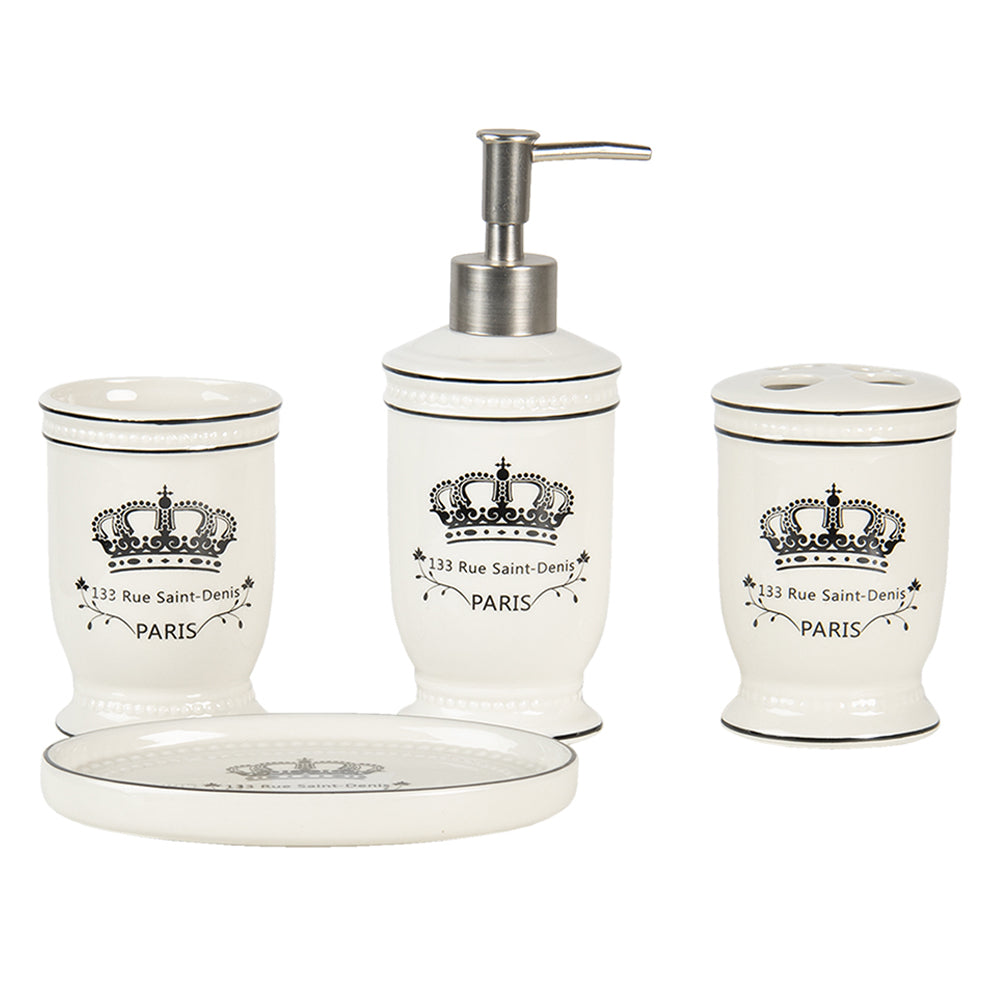 "Paris" feliratú, 4 db-os fürdőszobaszett.