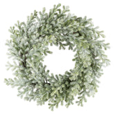 Deres felületű, karácsonyi mű fenyő koszorú.