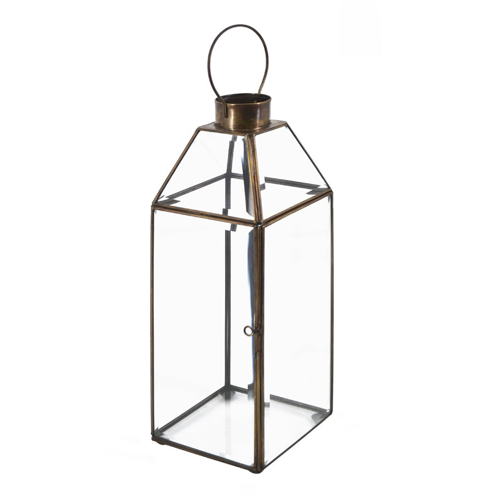 Vintage stílusú, bronzból készült, kézműves lámpás.