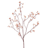 Rosa Canina óriás narancssárga mű csipkebogyó ág 135 cm magas, elágazó szárakkal és élethű bogyókkal