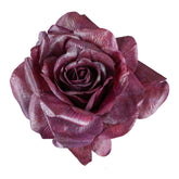 Csipeszes sötétbordó színű, rózsa művirág.