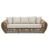 Siderno kültéri kanapé műrattan vázzal – elölnézet