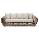 Siderno kültéri kanapé műrattan vázzal – elölnézet