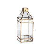 Vintage stílusú, alumíniumból készült, rézszínű kézműves lámpás.